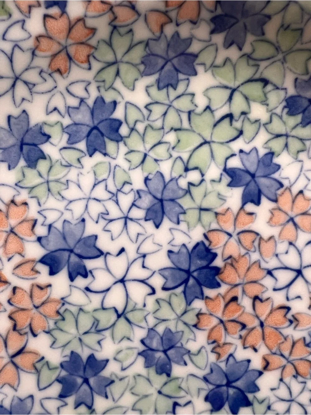 Vintage Pier 1 Imports Lotus Floral Plate 7 1/2